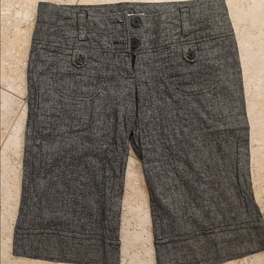 Charlotte Russe linen/Cotten grey pants